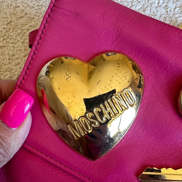 Moschino Pink Mini Bag with Gold Accents - Picture 6 of 9